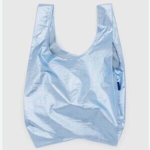 NWT Standard Baggu Metallic Light Blue